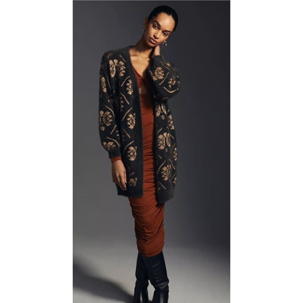 New Maeve Anthropologie Size One Size Fuzzy Cardigan Open Sweater